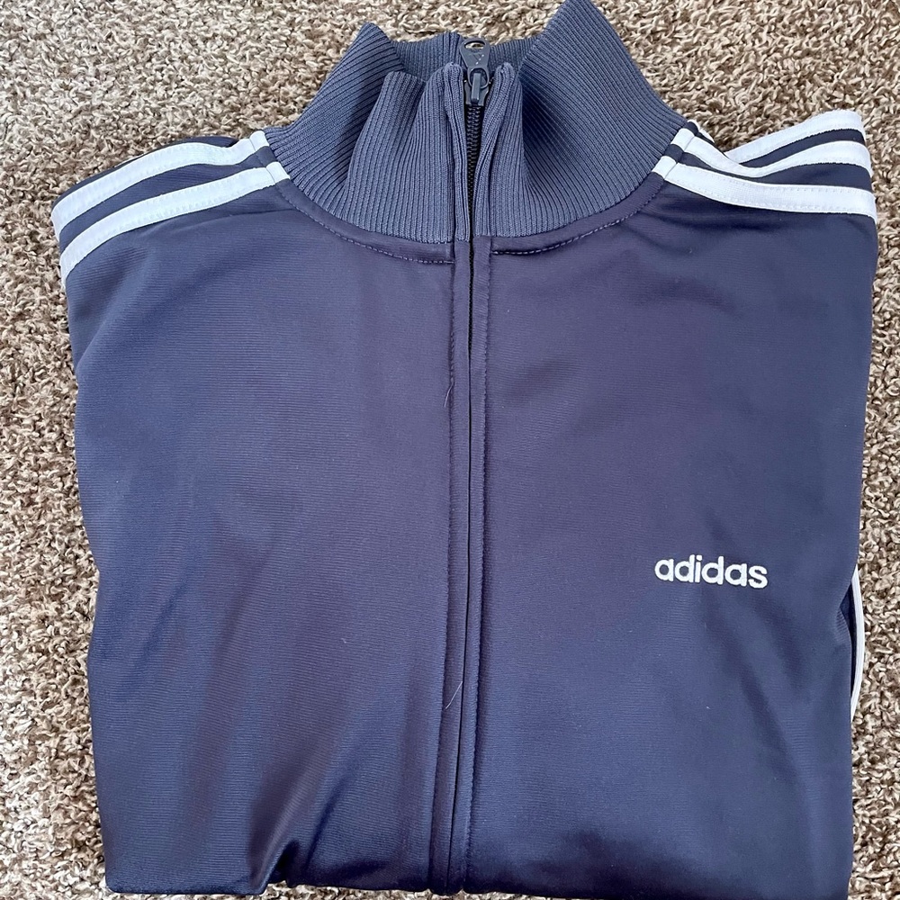 Adidas jacket with stripes size medium